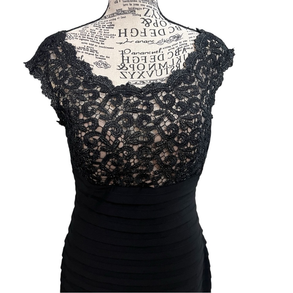 Xscape Black Lace‎ Mini Dress - Picture 5 of 11